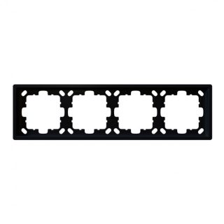 Рамка серия FD 4-постовая (soft touch) Jasmart FD1004PBM