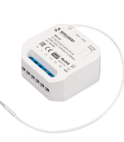 Релейный модуль Arlight TY-702-72-WTI-WTO-PS-IN (230V, 2x5A, TUYA Wi-Fi, 433Mhz) 043301