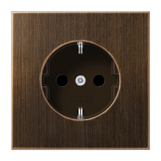 Розетка 2K+З со шторками Jung ME1520KIAT