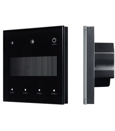 Сенсорная панель Arlight SMART-DALI-301-11-1G-4SC-DIM-IN Black (BUS/24V, Touch, 2.4G) 046547