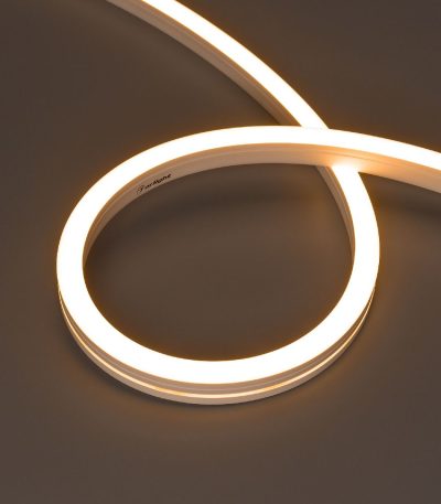 Светодиодная герметичная лента Arlight MOONLIGHT-SIDE-A140-12x17mm 24V Warm2400 (9.6 W/m, IP67, 5m, wire x2) 042782