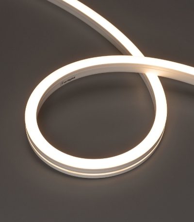 Светодиодная герметичная лента Arlight MOONLIGHT-SIDE-A140-12x17mm 24V Warm3000 (9.6 W/m, IP67, 5m, wire x2) 042784