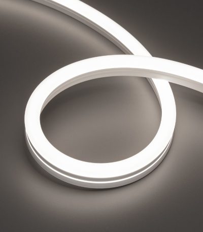 Светодиодная герметичная лента Arlight MOONLIGHT-SIDE-A140-12x24mm 24V Day5000 (9.6 W/m, IP68, 5m, wire x2) 042800