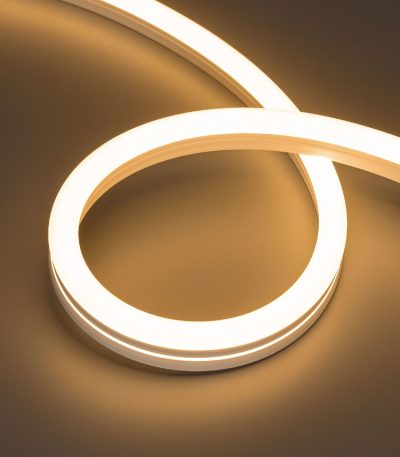 Светодиодная герметичная лента Arlight MOONLIGHT-SIDE-A140-12x24mm 24V Warm2700 (9.6 W/m, IP68, 5m, wire x2) 042798