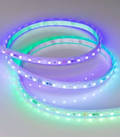 Светодиодная герметичная лента Arlight SPI-PS-A120-12mm 24V RGB-PX6-BPT (23 W/m, IP67, 2835, 5m) 049452