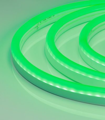Светодиодная герметичная лента Arlight WAVE-SIDE-A120-12x25mm 230V Green (12 W/m, IP67, 50m, wire x2) 051944