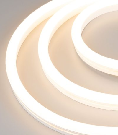 Светодиодная герметичная лента Arlight WAVE-SIDE-A120-12x25mm 230V Warm3000 (12 W/m, IP67, 50m, wire x2) 051933