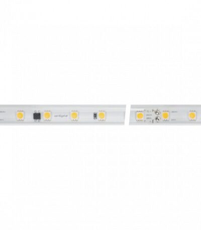 Светодиодная влагозащищенная лента Arlight 8W/m 54LED/m 5060SMD теплый белый 50M 027058(2)