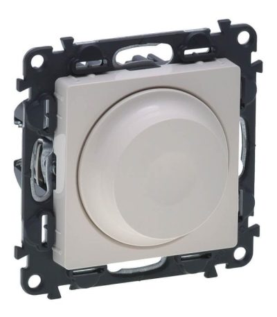 Светорегулятор Legrand Valena Life поворотный без нейтрали слоновая кость 752560