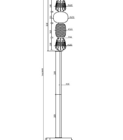 Торшер Maytoni Pattern MOD267FL-L32G3K