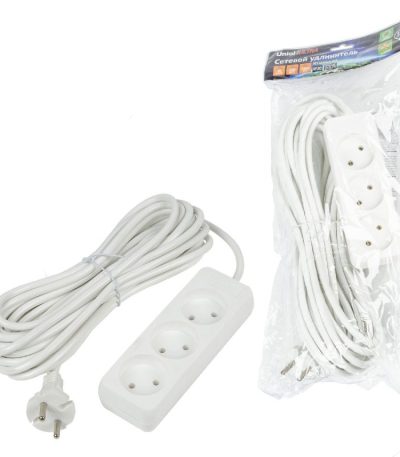 Удлинитель бытовой Uniel Ultra S-CU3-10 WHITE UL-00009980