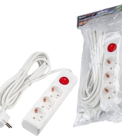 Удлинитель бытовой Uniel Ultra S-GCU3-5B WHITE UL-00010018