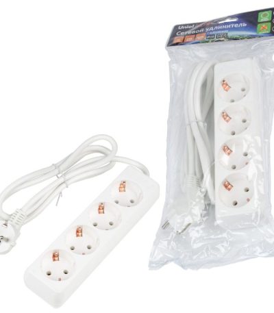 Удлинитель бытовой Uniel Ultra S-GCU4-1,5 WHITE UL-00010005