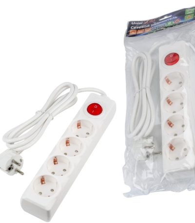 Удлинитель бытовой Uniel Ultra S-GCU4-1,5B WHITE UL-00010021