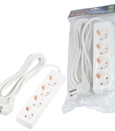 Удлинитель бытовой Uniel Ultra S-GCU4-3 WHITE UL-00010006