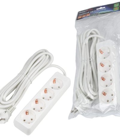 Удлинитель бытовой Uniel Ultra S-GCU4-5 WHITE UL-00010007