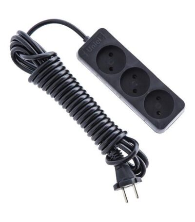 Удлинитель (UL-00003605) Uniel 3гн х 5м б/з Standard S-CD3-5 Black
