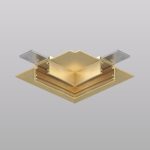 Угловой соединитель для магнитного шинопровода Denkirs Shine Hide TR5705-SB