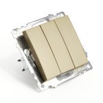 Выключатель 3-клавишный Stekker Катрин GLS10-7108-08 49219