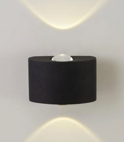 Уличный настенный светильник AM Group AM307-2X1 W BK 4000K