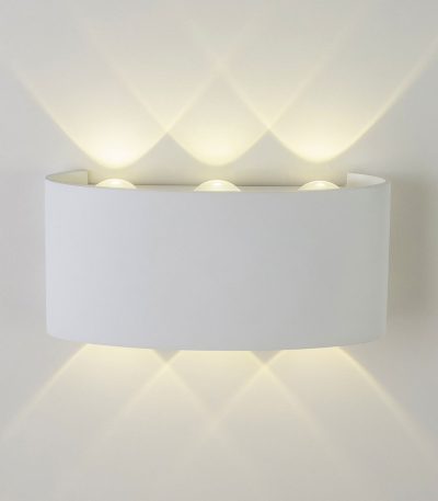 Уличный настенный светильник AM Group AM307-6X1 W WH 4000K