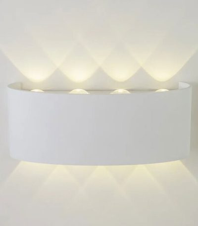 Уличный настенный светильник AM Group AM307-8X1 W WH 4000K