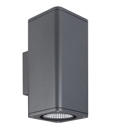 Уличный настенный светильник Arlight LGD-EVO-WALL-TWIN-S100x100-2x12W Warm3000 (GR, 44 deg, 230V) 046195