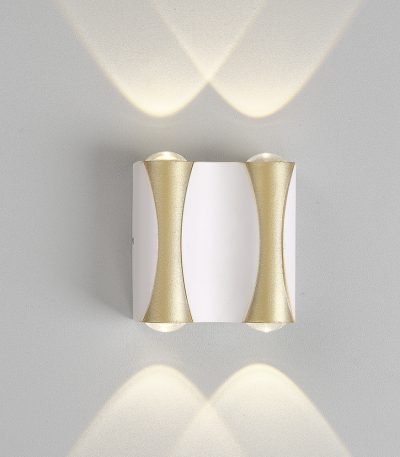 Уличный настенный светильник Crystal Lux CLT 022W2 WH-GO 4000K