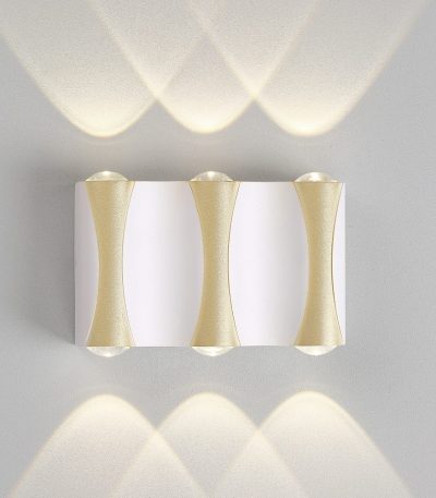 Уличный настенный светильник Crystal Lux CLT 022W3 WH-GO 4000K