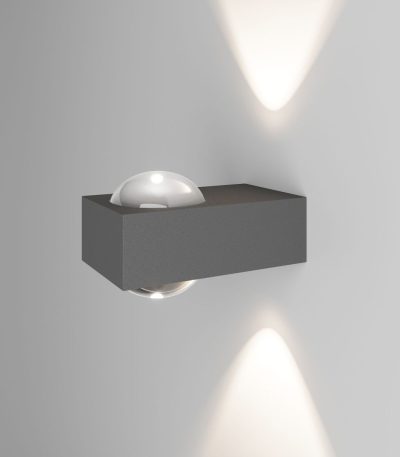 Уличный настенный светильник Elektrostandard Lenses серый 35191/W 4690389216459 a070452