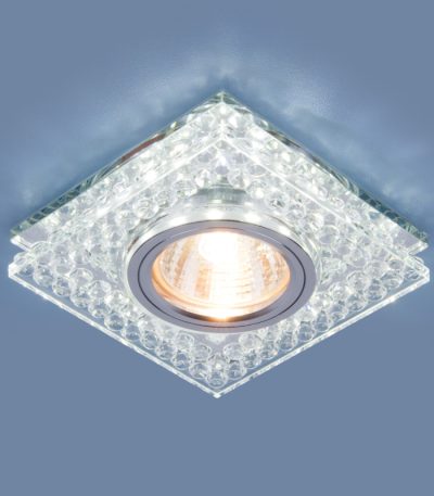 Встраиваемый светильник Elektrostandard 8391 MR16 CL/SL прозрачный/серебро 4690389098369