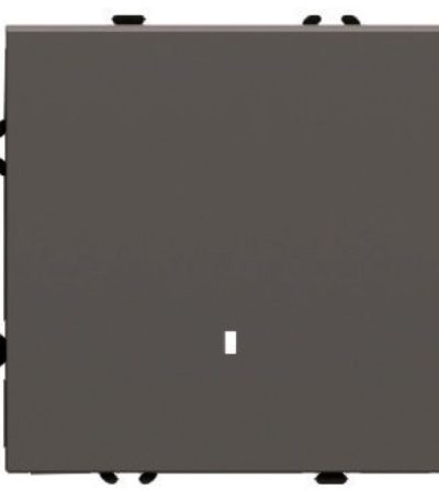 Выключатель 1-клавишный c индикатором (механизм) Stekker Эмили 250В 10А RSW10-5101-09 антрацит soft touch