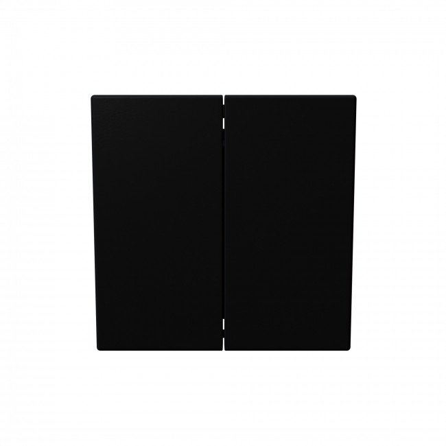 Выключатель двухклавишный 10A 250V с накладкой (soft touch) Jasmart FD3023PBM