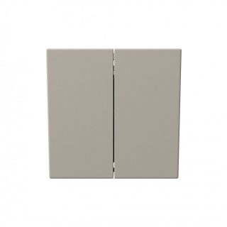 Выключатель двухклавишный 10A 250V с накладкой, цвет Сахара Jasmart FD3023SH