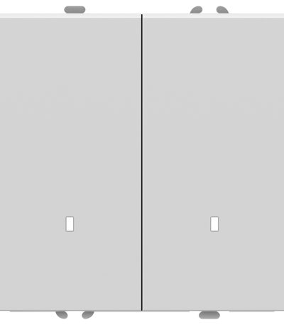 Выключатель двухклавишный c индикатором Stekker RSW10-5102-01 Эмили 49864