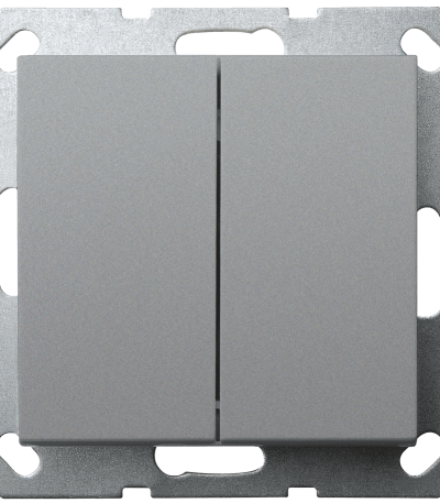 Выключатель двухклавишный Jasmart в комплекте с накладкой 10A 250V G3023S