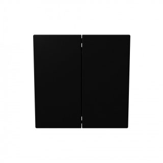 Выключатель двухклавишный проходной 10A 250V~ с накладкой (soft touch) Jasmart FD3022PBM