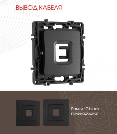 Вывод кабеля Arte Milano 217.49-1.black