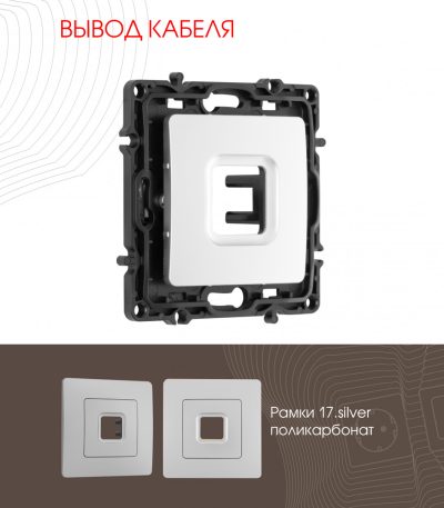 Вывод кабеля Arte Milano 217.49-1.silver