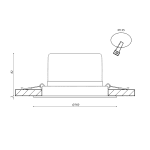 Встраиваемый светильник Designled KZ-2-DLB-30-NW 021683