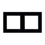 Рамка двухместная Arlight FRM-GLARE-GS-2-BK 043797