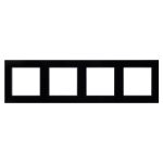 Рамка четырехместная Arlight FRM-GLARE-GS-4-BK 043803