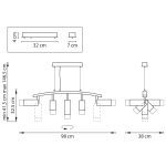 Подвесной светильник Lightstar Rullo LR7353728731 (571735+214437-2+214487-3+202431-5)