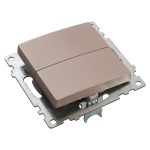 Выключатель 2-клавишный Stekker Катрин 39592