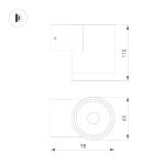 Уличный настенный светильник Arlight LGD-RAY-WALL-R65-12W Warm3000 049984