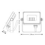 Прожектор светодиодный Gauss Qplus 10W 6500К 613511310