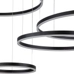 Подвесная люстра Indigo Galass 14001/4P Black V000034L