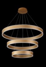 Подвесной светодиодный светильник Crystal Lux MUCHOS SP158W LED D400+600+800 GOLD