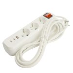 Удлинитель 3-местный с/з с выключателем Stekker Home HM071-31-05 50138