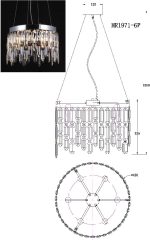 Подвесная люстра MyFar David MR1971-6P